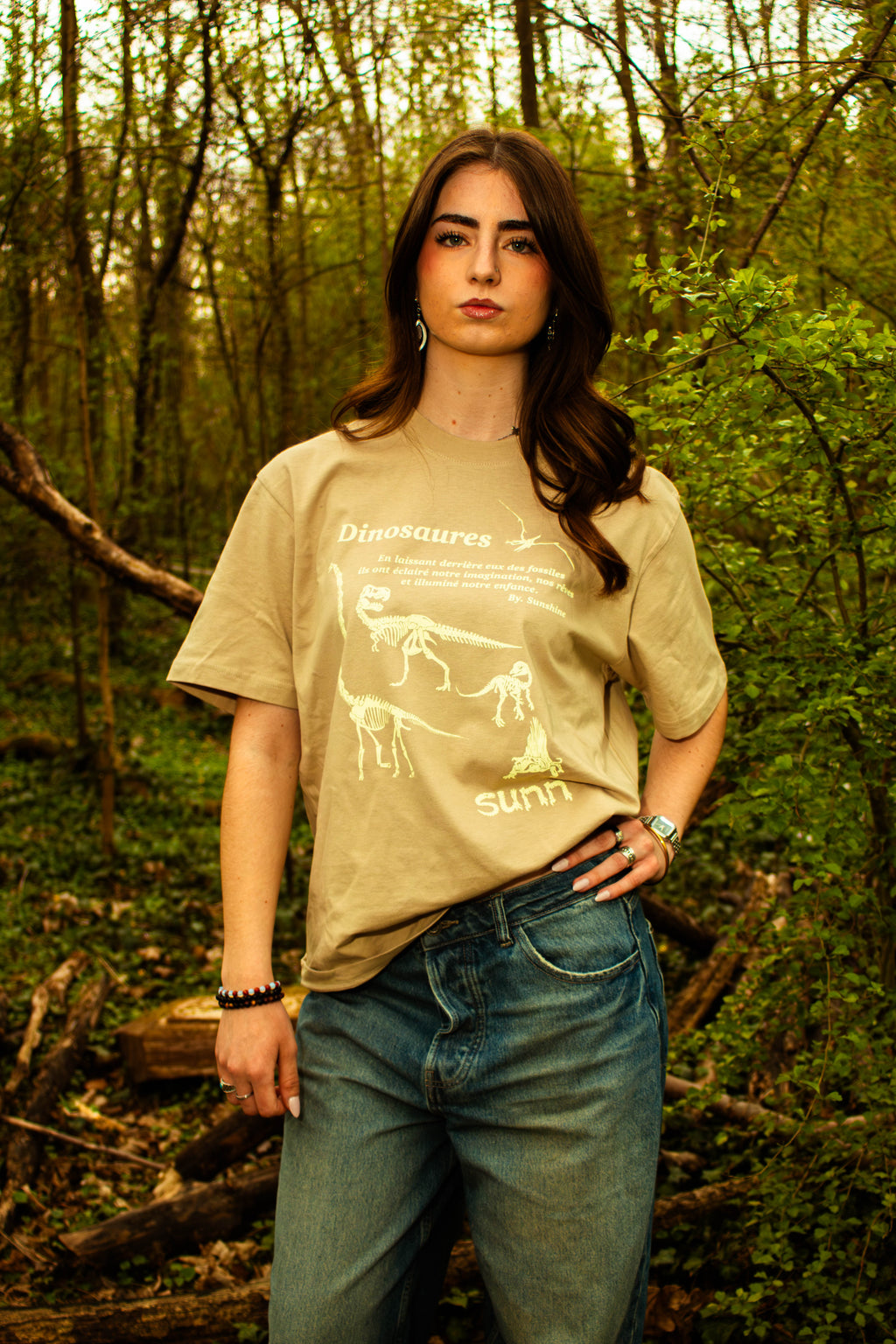 T SHIRT SOUVENIR D'ENFANCE (Nº1 DINOSAURE) + FIGURINE OFFERTE